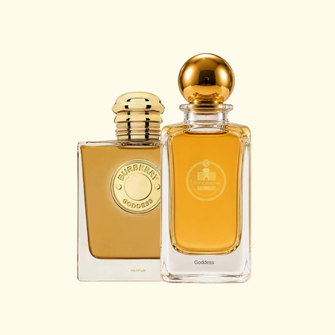 Haus Of Jawhar Burberry Goddess perfume bottle with Burberry Goddess fragrance reference.