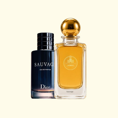 Haus Of Jawhar Sauvage perfume bottle with Sauvage fragrance reference.