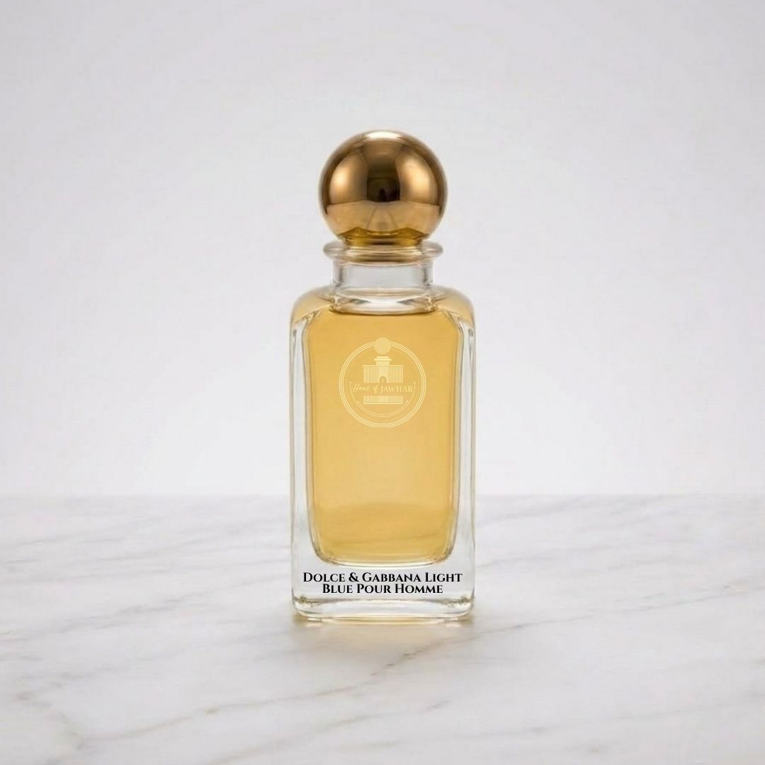 Haus Of Jawhar Dolce & Gabbana Light Blue perfume bottle.