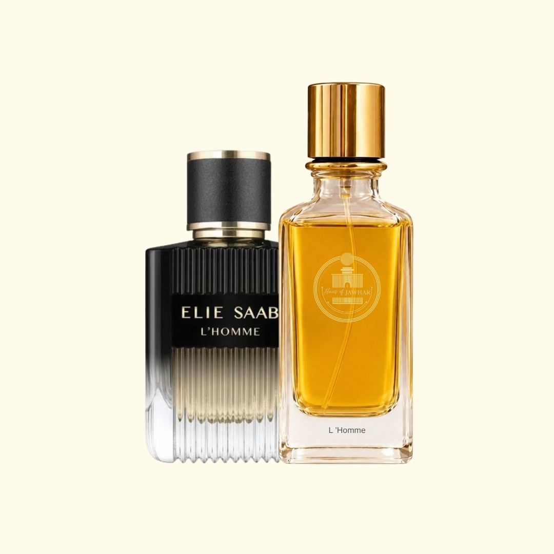 Haus Of Jawhar Elie Saab L'Homme perfume bottle with Elie Saab L'Homme fragrance reference.