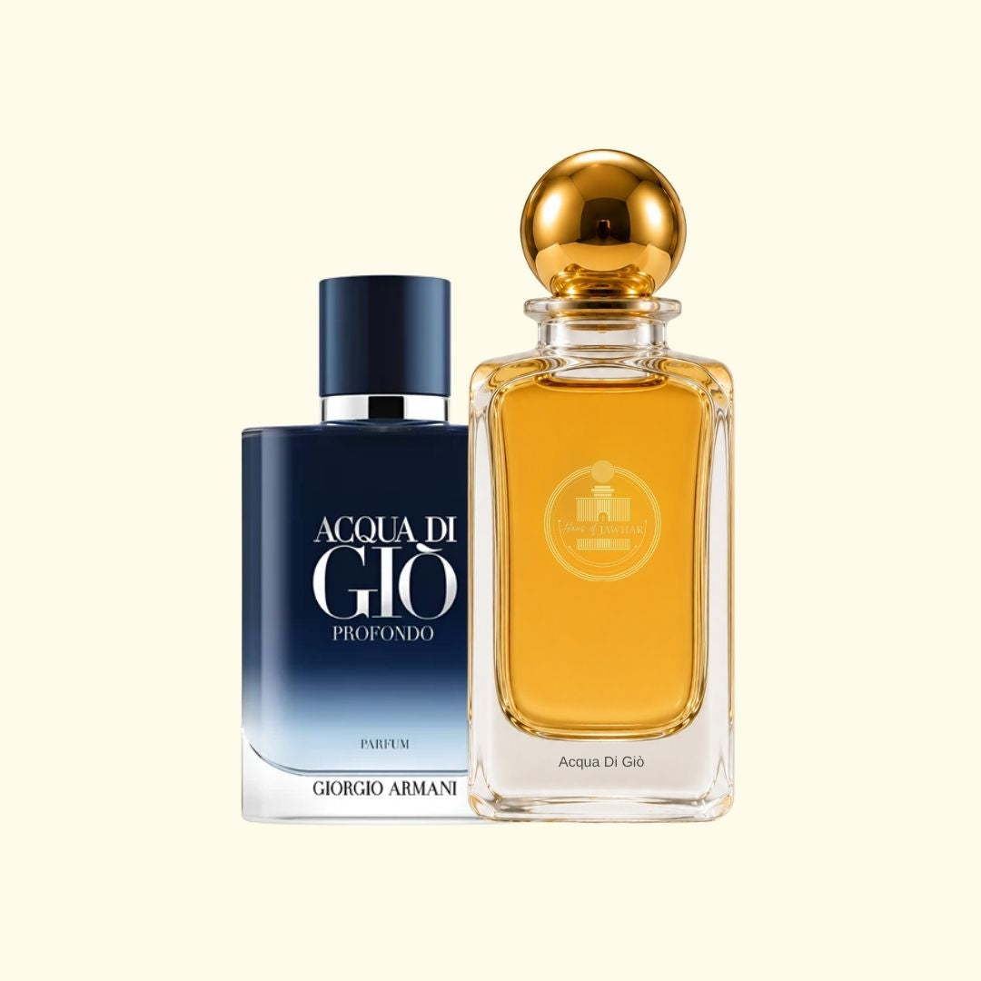Haus Of Jawhar Acqua di Giò perfume bottle with Acqua di Giò fragrance reference.