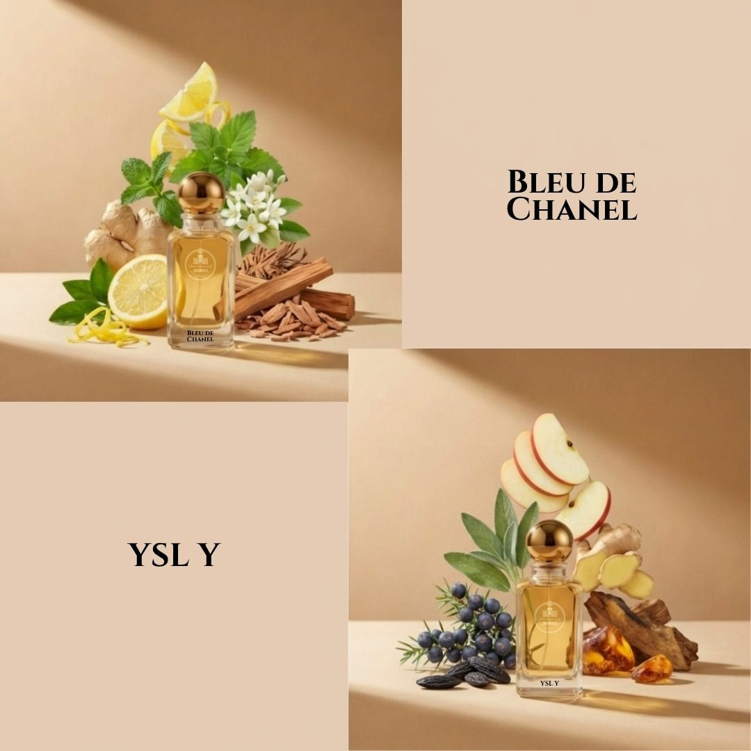 Bleu de Chanel and YSL Y fragrance comparison by Haus Of Jawhar.