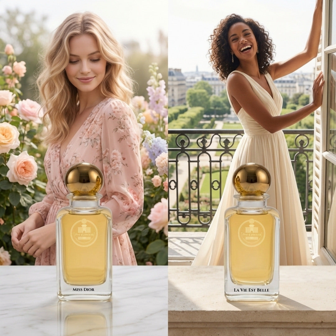 Miss Dior and La Vie Est Belle lifestyle collection by Haus Of Jawhar.