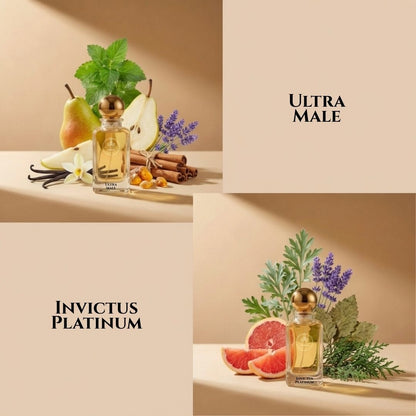 Haus Of Jawhar Ultra Male and Invictus Platinum scent profile.