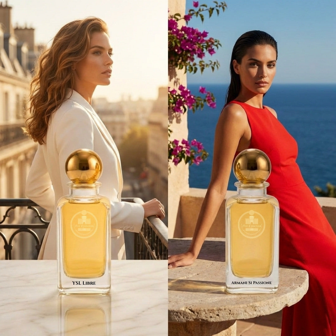 YSL Libre and Armani Si Passione lifestyle collection by Haus Of Jawhar.
