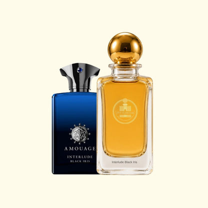 Haus Of Jawhar Interlude Black Iris perfume bottle.