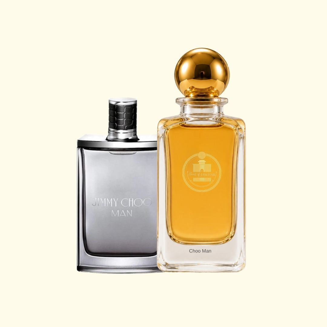 Haus Of Jawhar Jimmy Choo Man perfume bottle with Jimmy Choo Man fragrance reference.