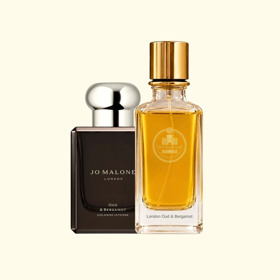 Haus Of Jawhar Jo Malone Oud & Bergamot perfume bottle with Jo Malone Oud & Bergamot fragrance reference.