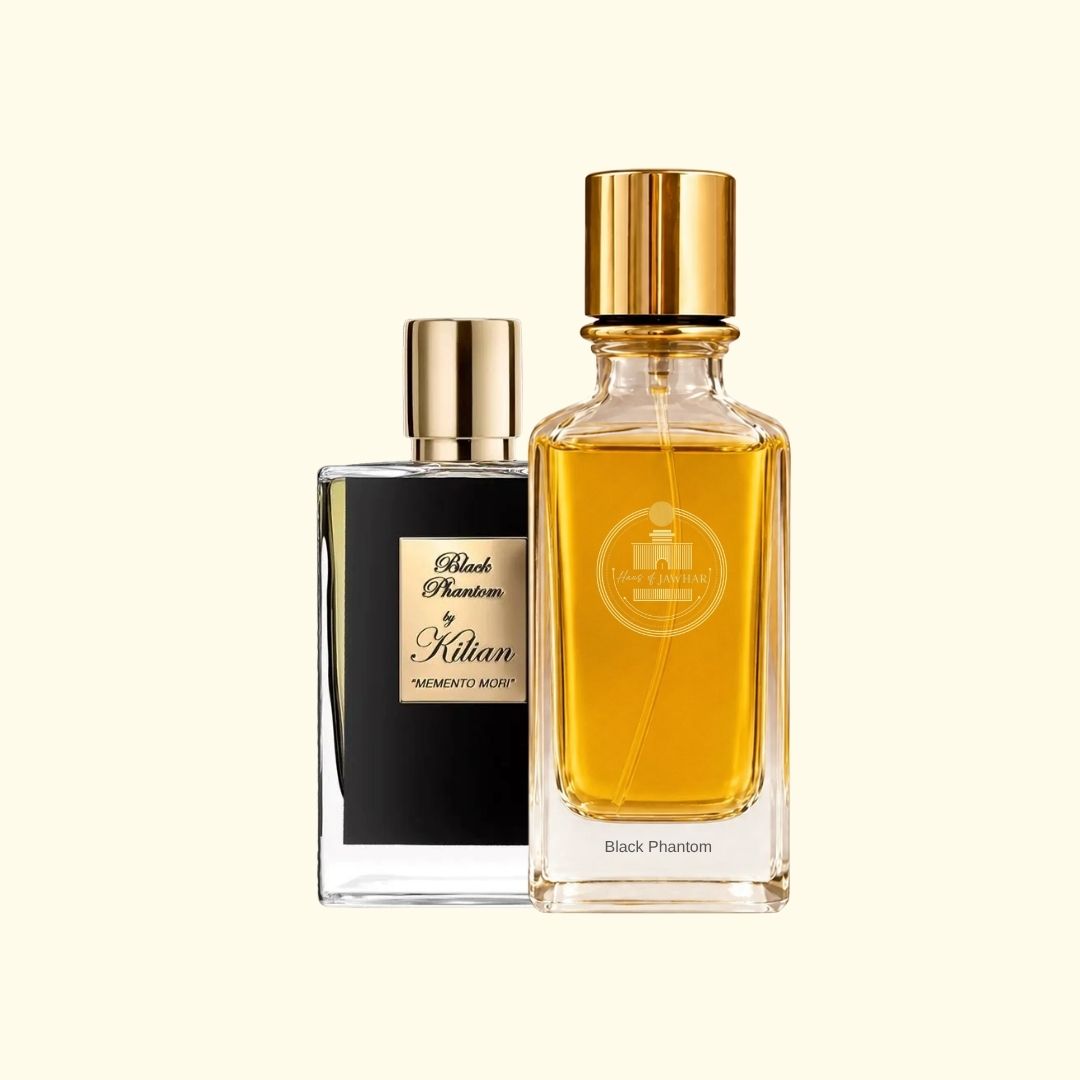 Haus Of Jawhar Black Phantom perfume bottle with Black Phantom fragrance reference.