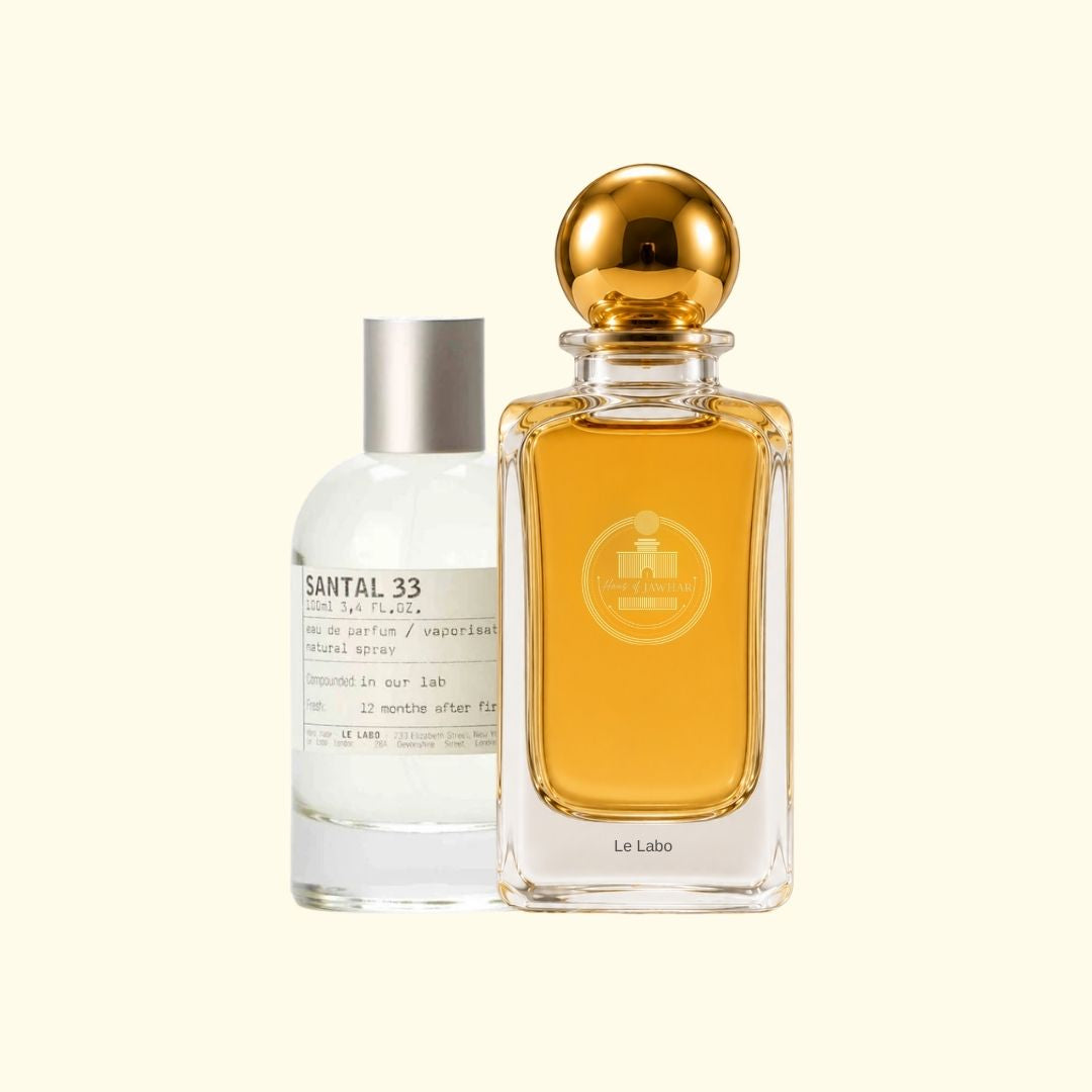 Haus Of Jawhar Le Labo Santal 33 perfume bottle with Le Labo Santal 33 fragrance reference.