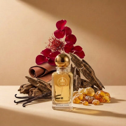 Haus Of Jawhar Maison Crivelli Oud Maracujá perfume bottle with passionfruit, oud, saffron and leather fragrance notes.