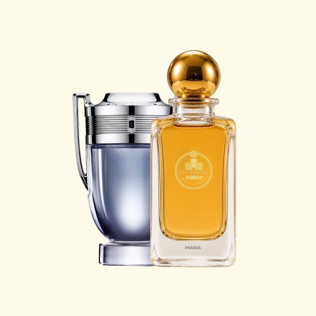 Haus Of Jawhar Invictus perfume bottle with Invictus fragrance reference.