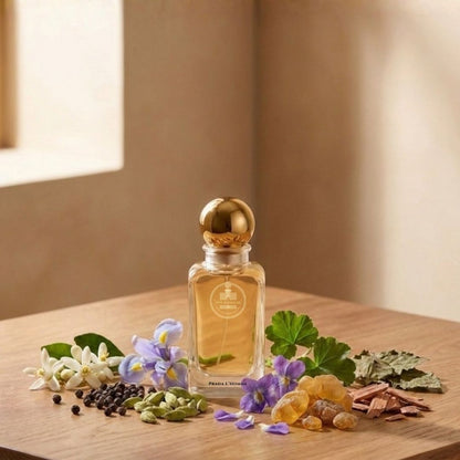 Haus Of Jawhar Prada L'Homme perfume bottle with neroli, iris, amber and sandalwood fragrance notes.