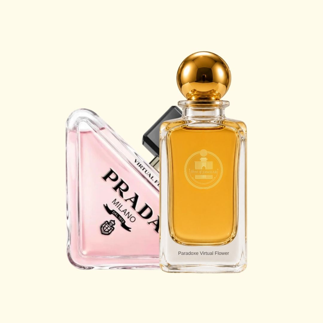 Haus Of Jawhar Prada Paradoxe Virtual Flower perfume bottle with Prada Paradoxe Virtual Flower fragrance reference.