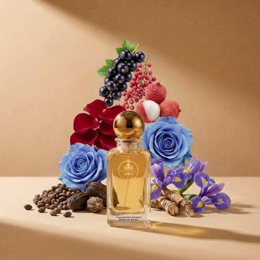 Haus Of Jawhar Tiffany & Co. Rose Gold perfume bottle with blackcurrant, blue rose, iris and musk fragrance notes.