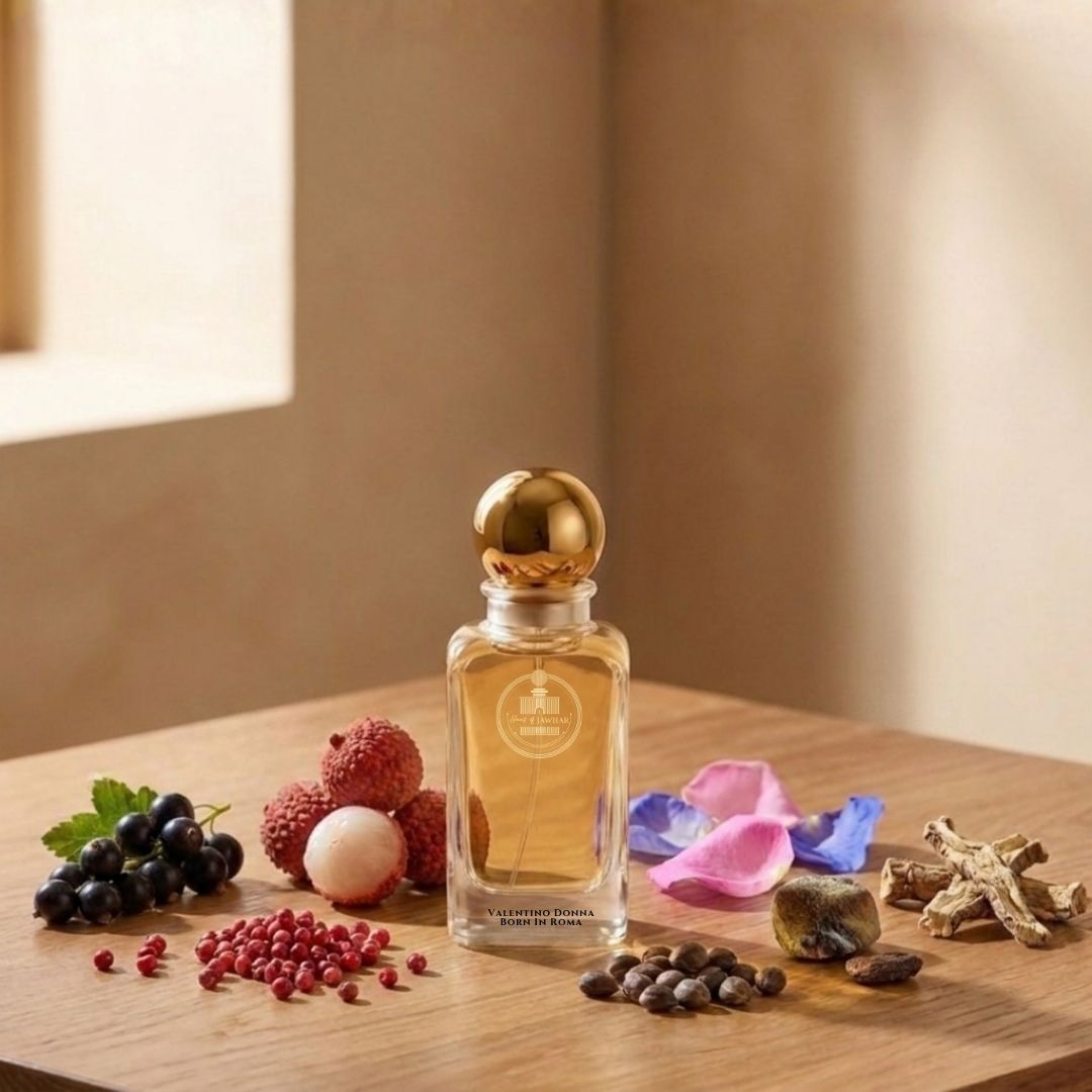Haus Of Jawhar Tiffany & Co. Rose Gold perfume bottle with blackcurrant, blue rose, iris and musk fragrance notes.