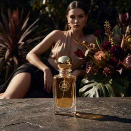 Haus Of Jawhar Tom Ford Black Orchid perfume bottle in a luxury lifestyle setting.