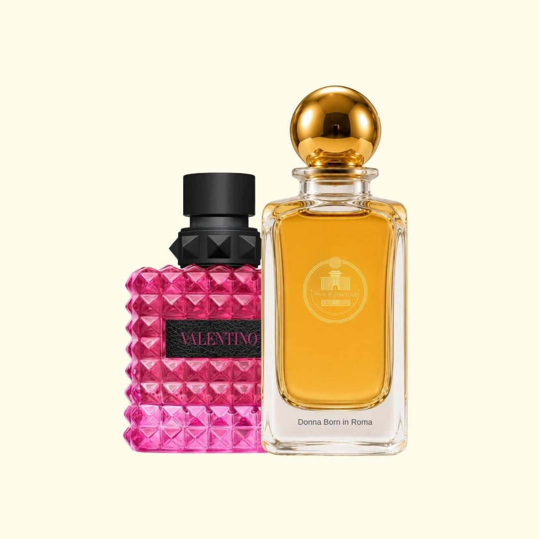 Haus Of Jawhar Donna Born in Roma perfume bottle with Donna Born in Roma fragrance reference.
