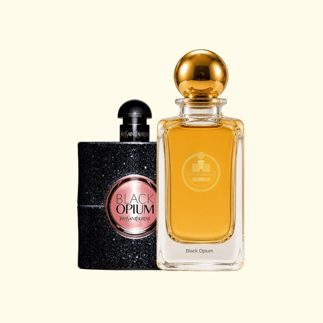 Haus Of Jawhar Black Opium perfume bottle with Black Opium fragrance reference.