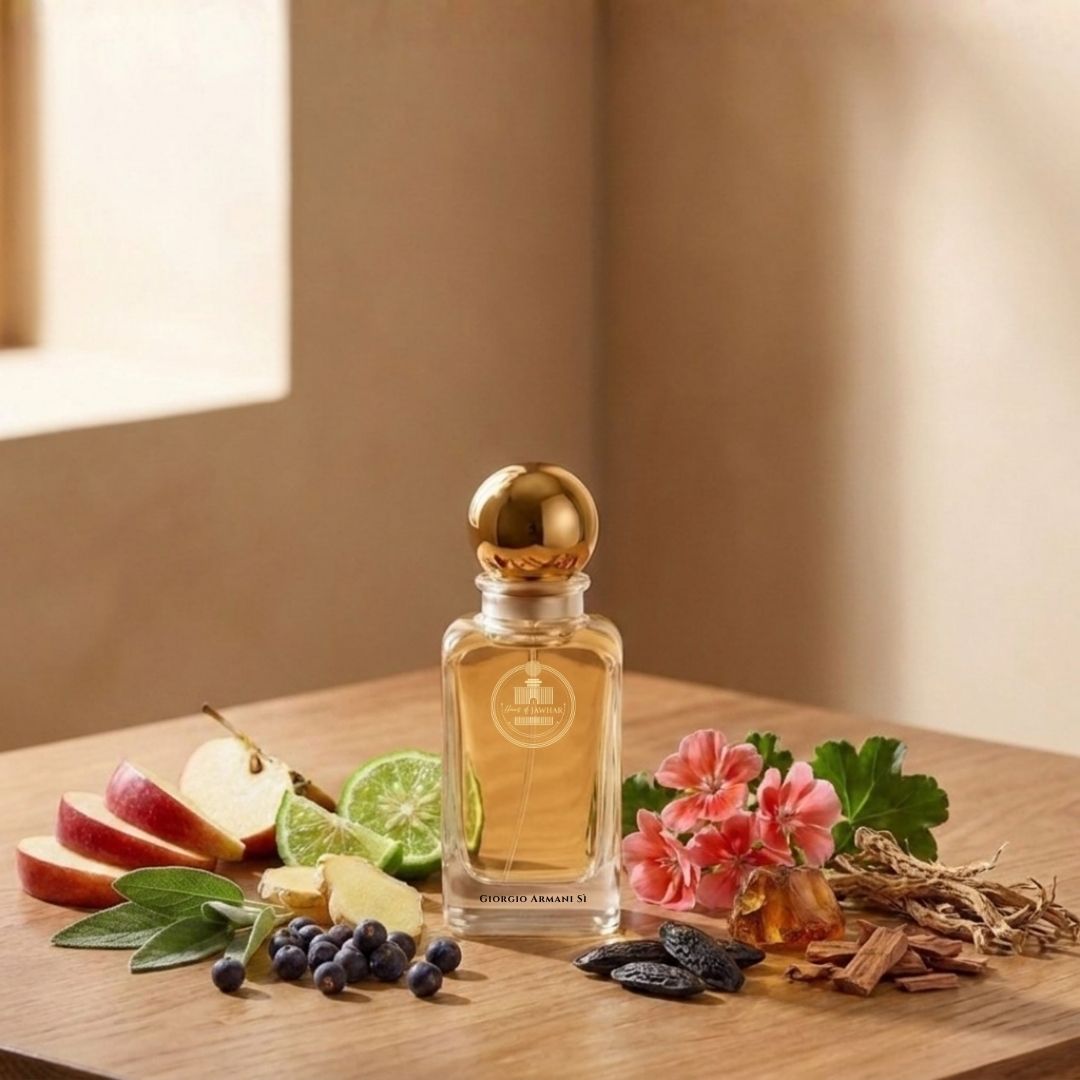 Haus Of Jawhar YSL Y perfume bottle with bergamot, sage, cedarwood and tonka bean fragrance notes.